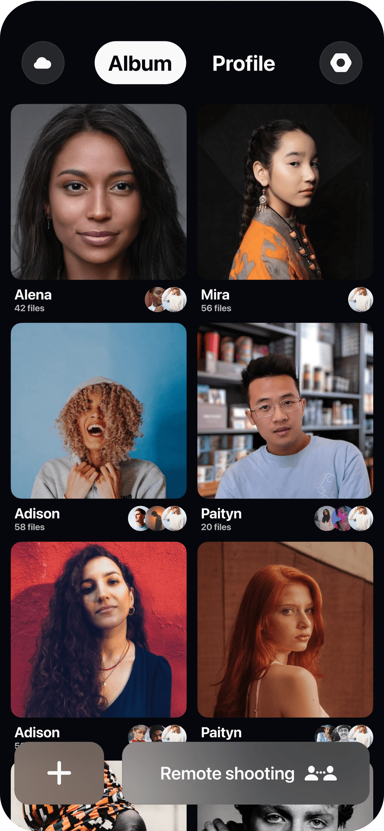 CLOS app — cloud-delivered photoshoot library